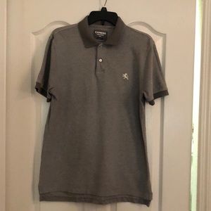 Express Men’s Gray Pique Polo Shirt - Medium